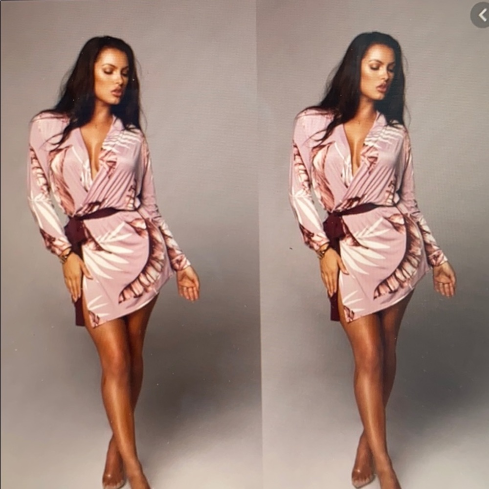 Lilac printed dress